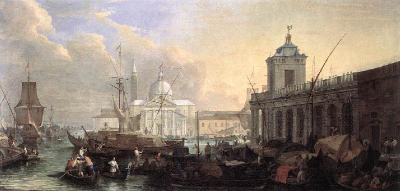 CARLEVARIS, Luca The Sea Custom House with San Giorgio Maggiore fdg oil painting picture